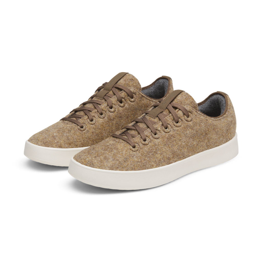 Men's Wool Cruiser - Dark Camel (Natural White Sole)