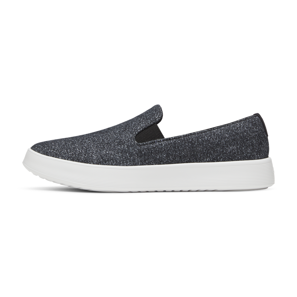Women's Wool Cruiser Slip On - Dark Grey (Light Grey Sole)